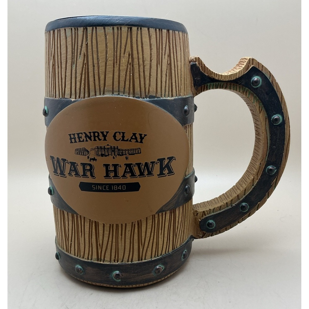 Lotus Henry Clay War Hawk Barrel Beer Mug Cigar Rest Stainless Steel Liner